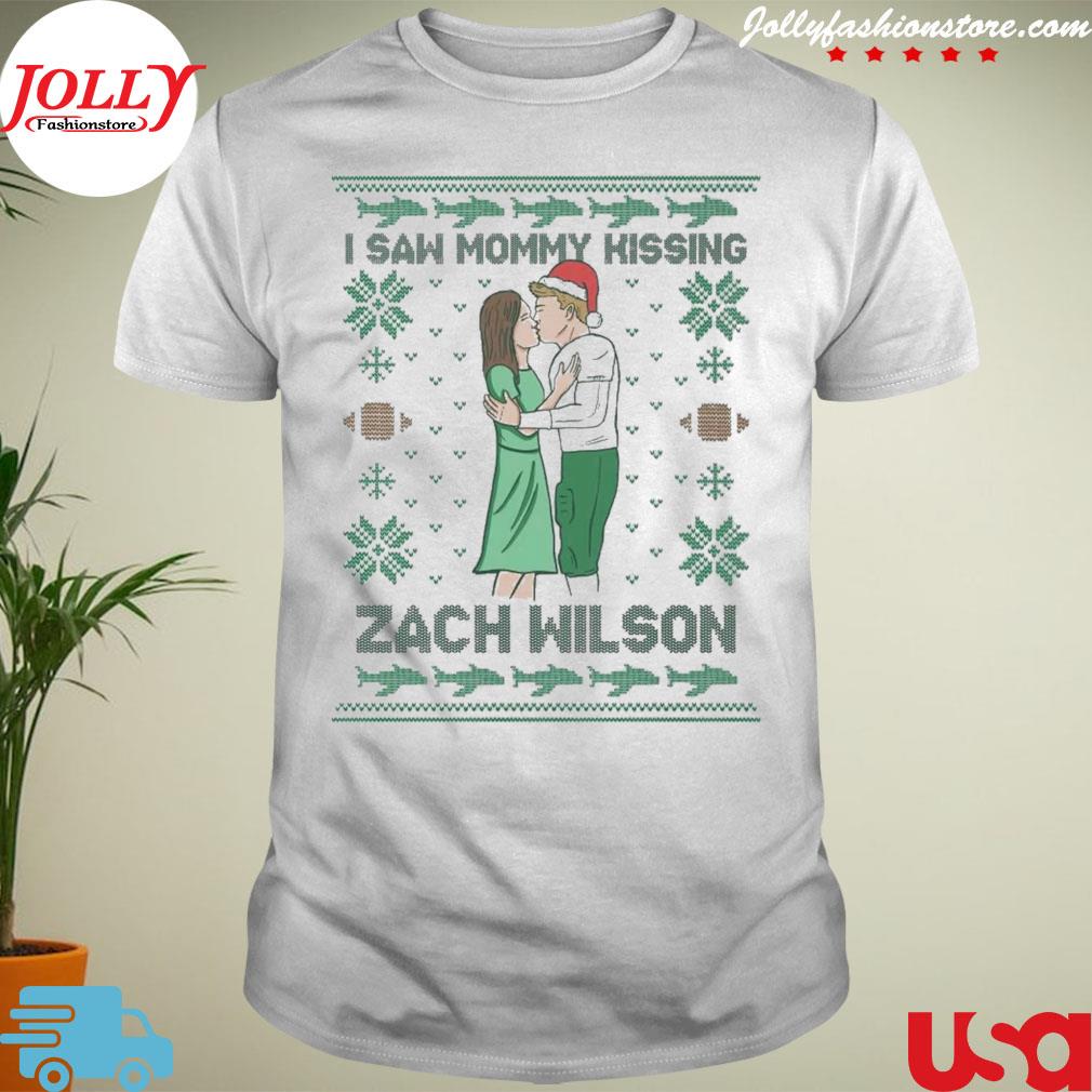 I saw mommy kissing zach wilson Christmas shirt