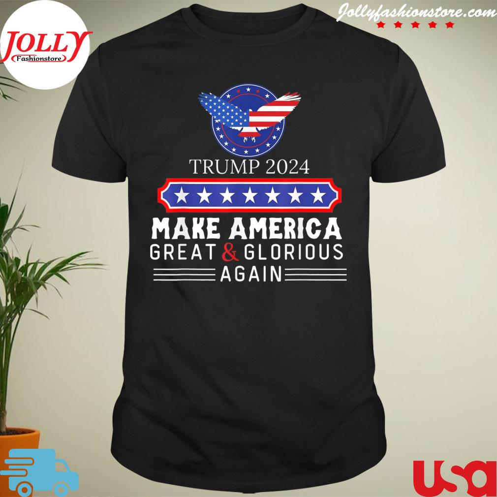 Magaga make America great and glorious again us flag T-shirt