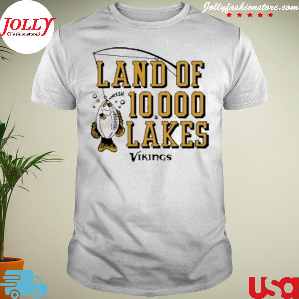 Minnesota vikings homage hyper local land of 10000 lakes shirt