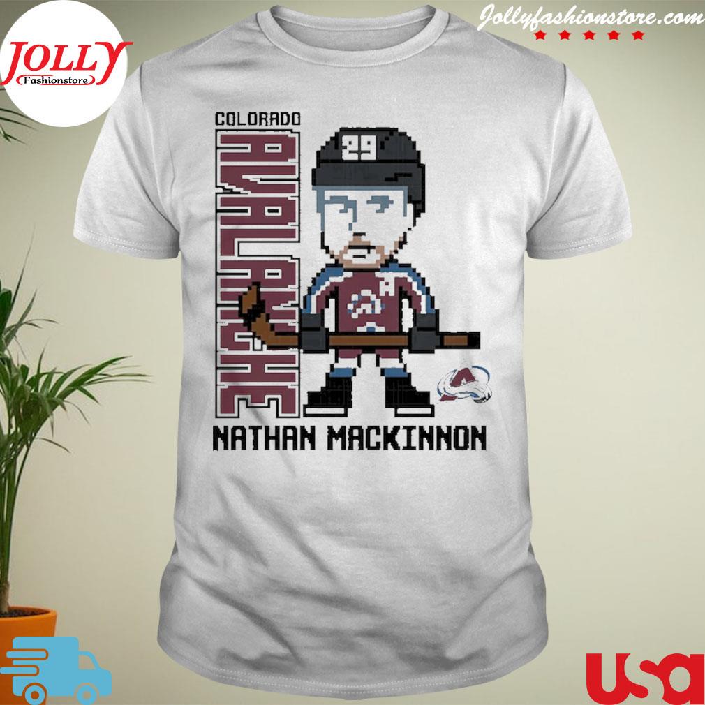 Nathan mackinnon Colorado avalanche youth pixel player 2.0 shirt