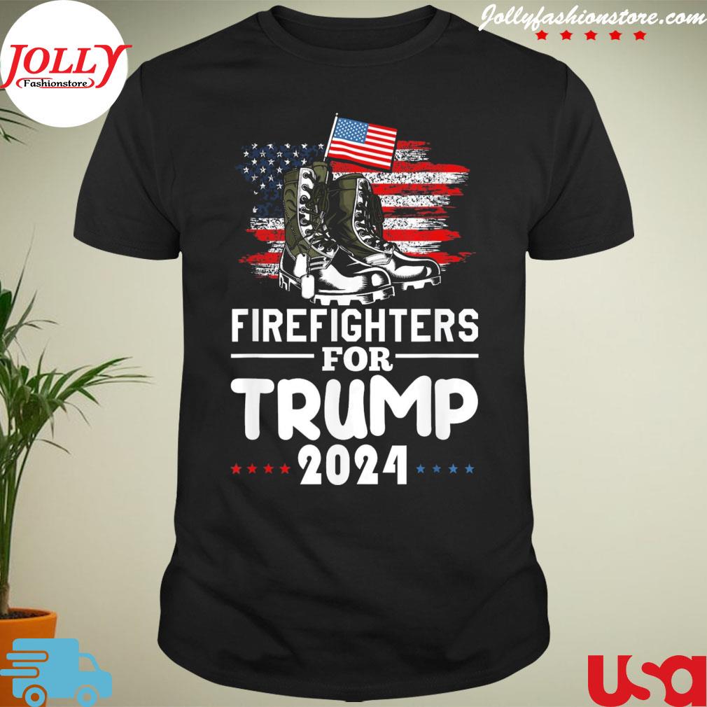 Official firefighters for Trump 2024 shirt
