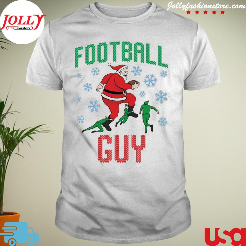 Santa Christmas Football guy shirt
