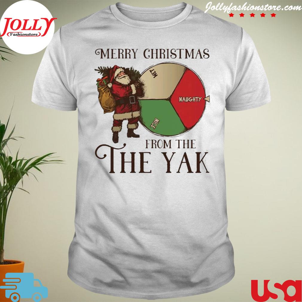 Santa merry Christmas from the the yak shirt