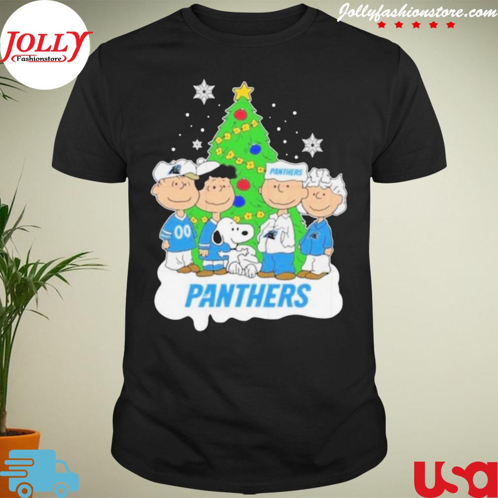 Snoopy the Peanuts carolina panthers Christmas shirt