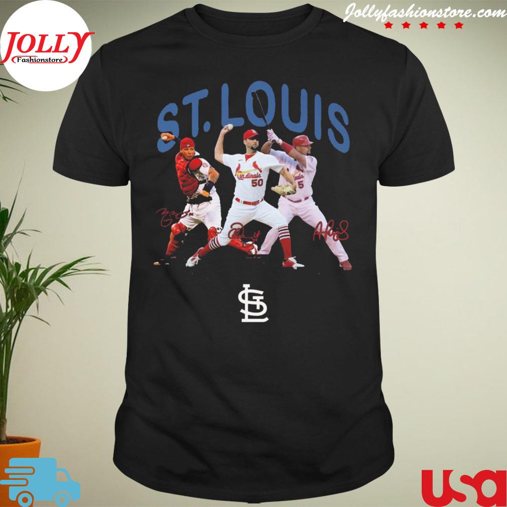 St louis cardinals triple threat signatures T-shirt