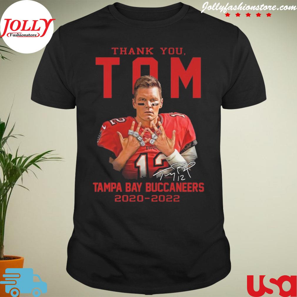 Thank you Tom Brady tampa bay buccaneers 2021 2022 signature T-shirt