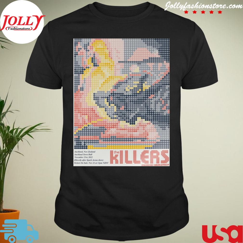 The killers auckland nz nov 21th 2022 auckland town hall New zealand established fabulous las vegas poster T-shirt