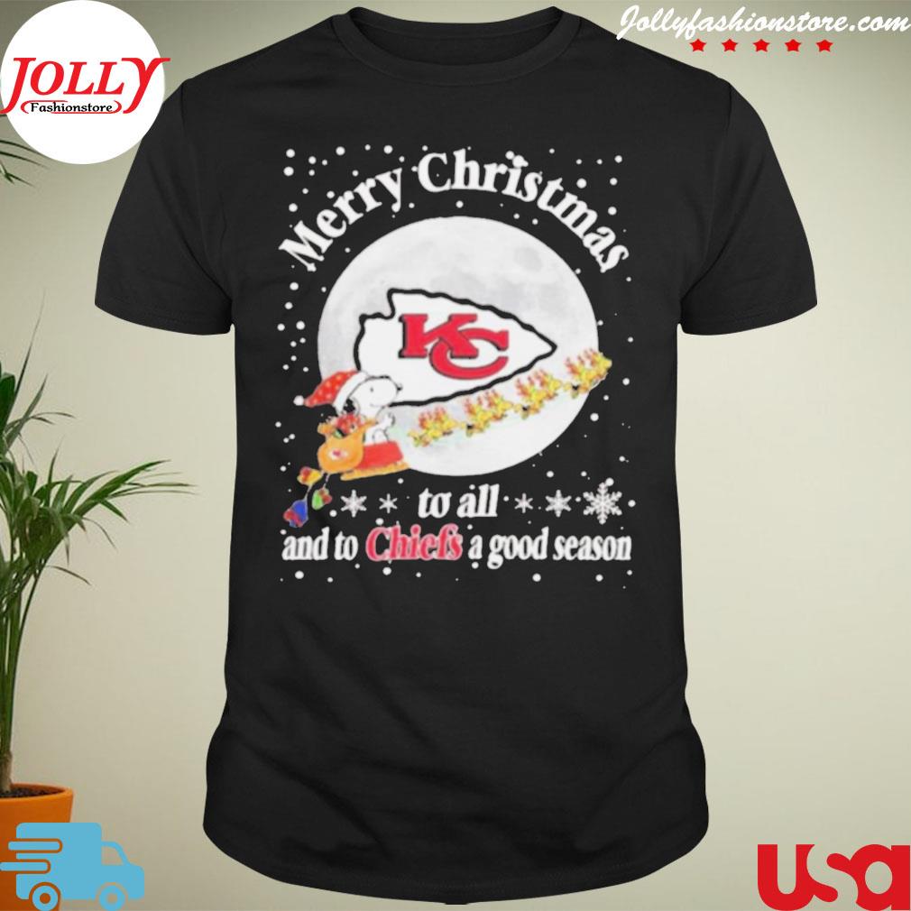 To all and to Chiefs a good season NFL Football merry Christmas shirt