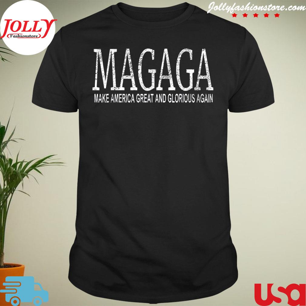 Vintage magaga Trump 2024 make America great and glorious again shirt