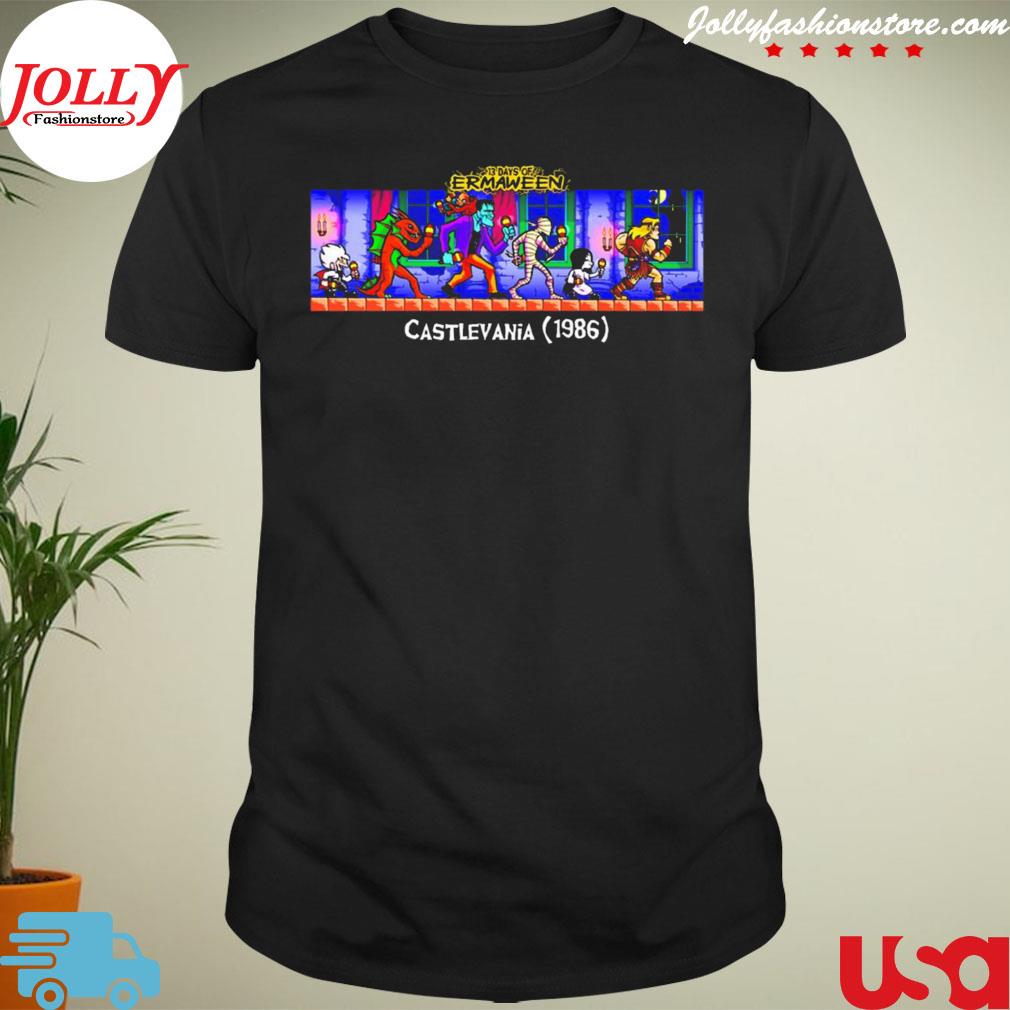 13 days of erma ween castlevania 1986 T-shirt