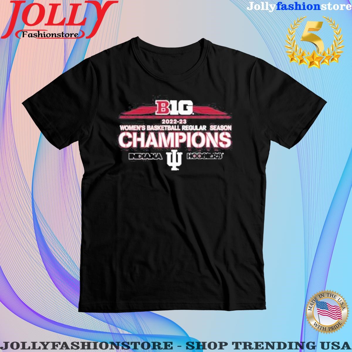 2023 Indiana women's basketball b1g regular season champions T-shirt