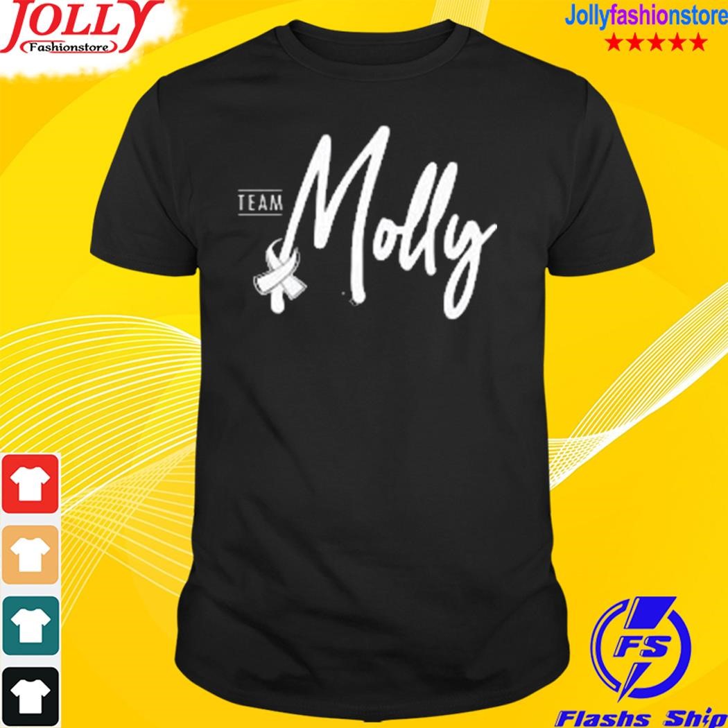 Coach mcdermott wearing team molly T-shirt