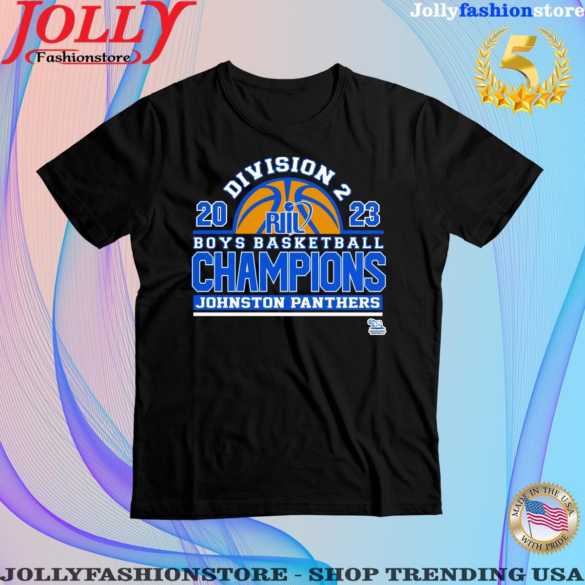 Division 2023 boys basketball champions johnston panthers shirt