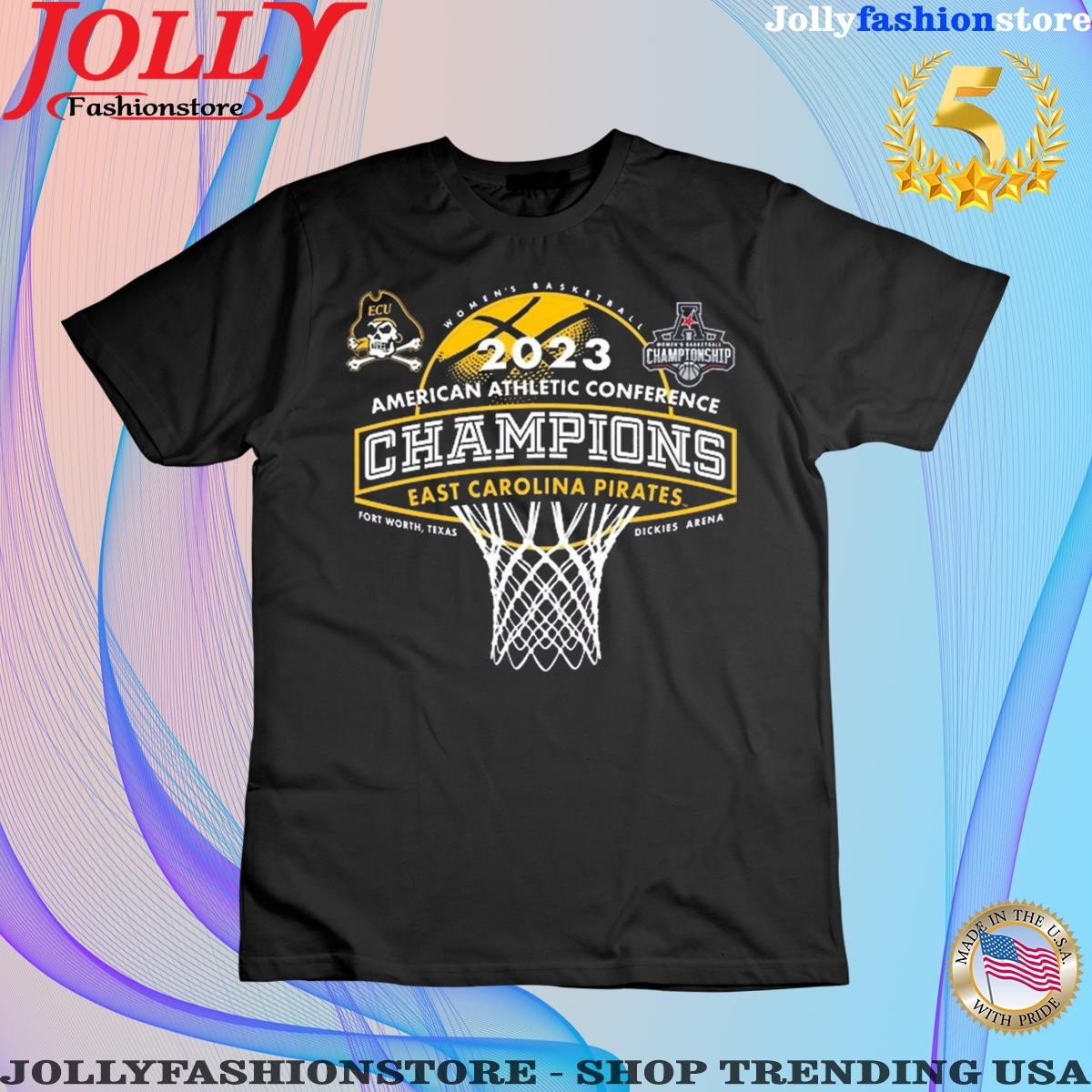 Ecu pirates women's basketball American athletic conference champions east carolina pirates women tee shirt.png