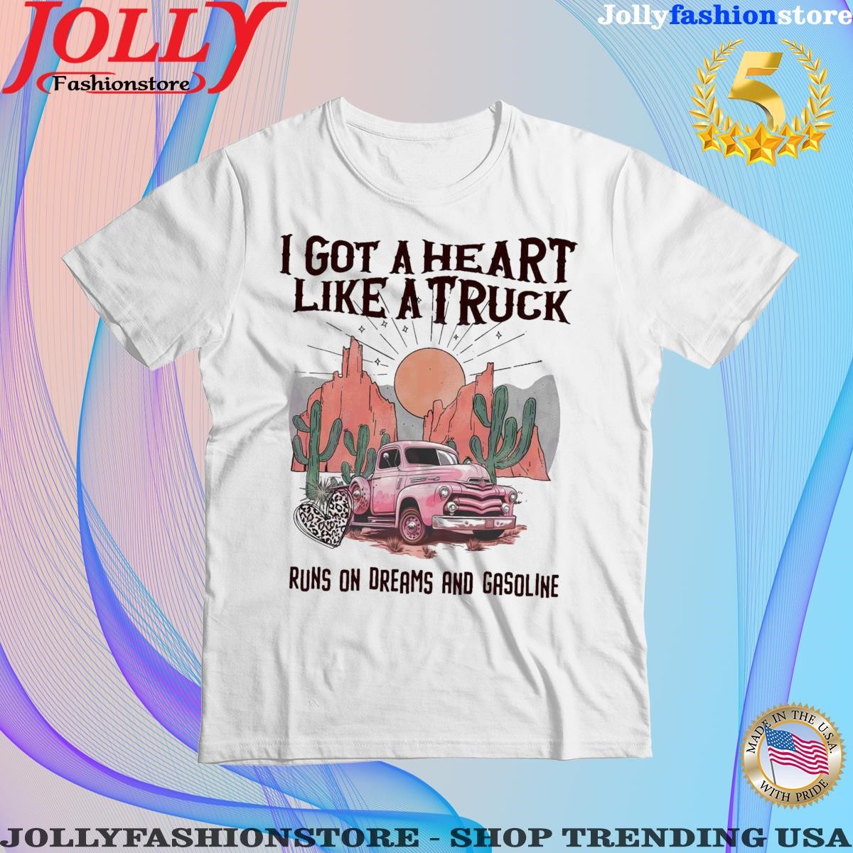Got a heart like a truck country boho western desert sunset shirt