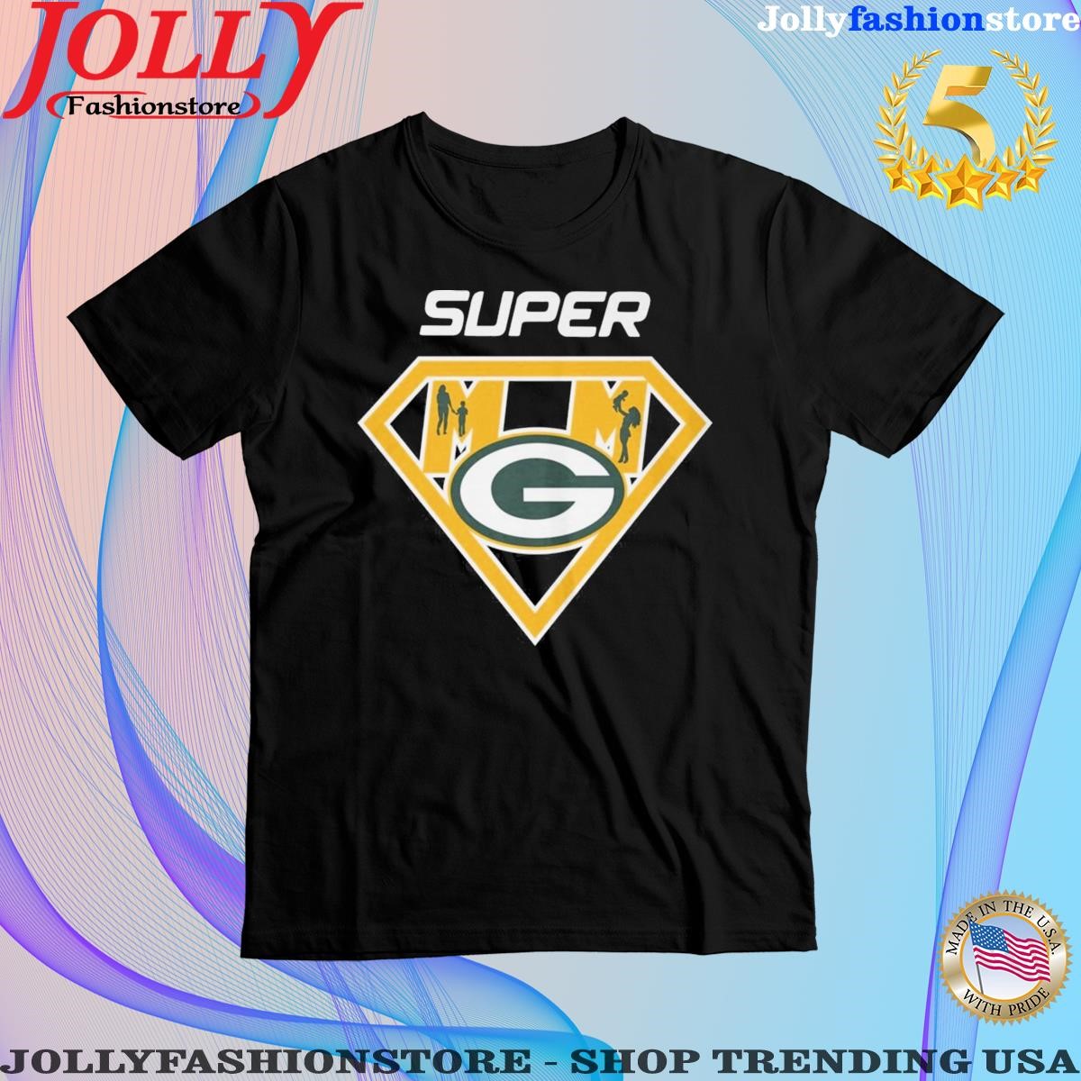 Green Bay Packers super mom and child shirt