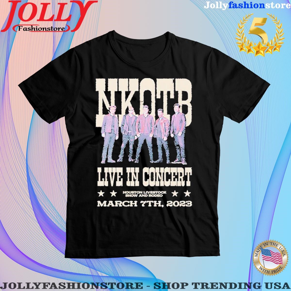 Nkotb live in concert houston livestock show and rodeo march 7th 2023 shirt