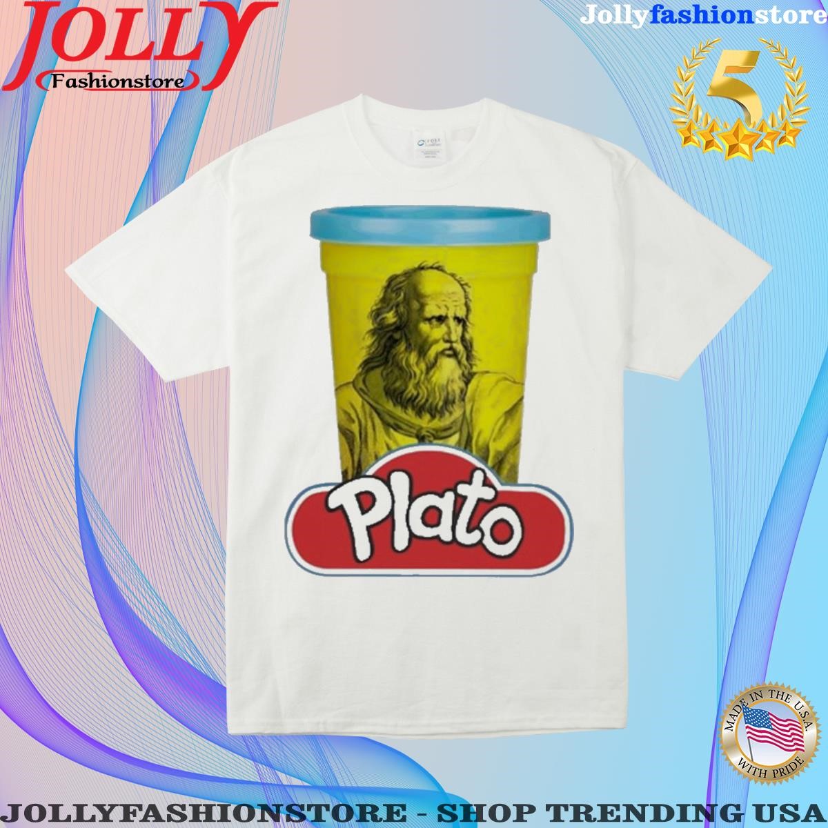 Official snazzy seagull plato play doh philosophy pun shirt white women tee shirt.png