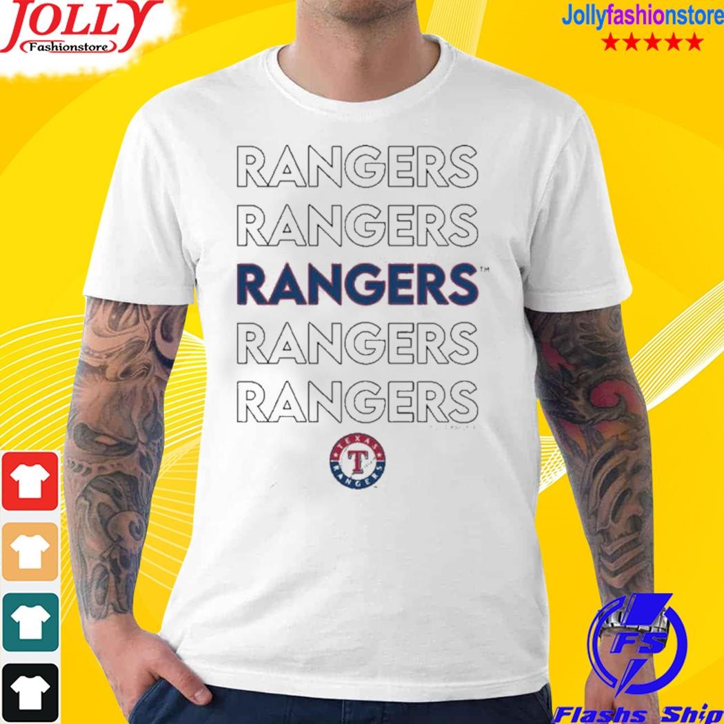 Official texas Rangers Tiny Turnip Youth Stacked Shirt