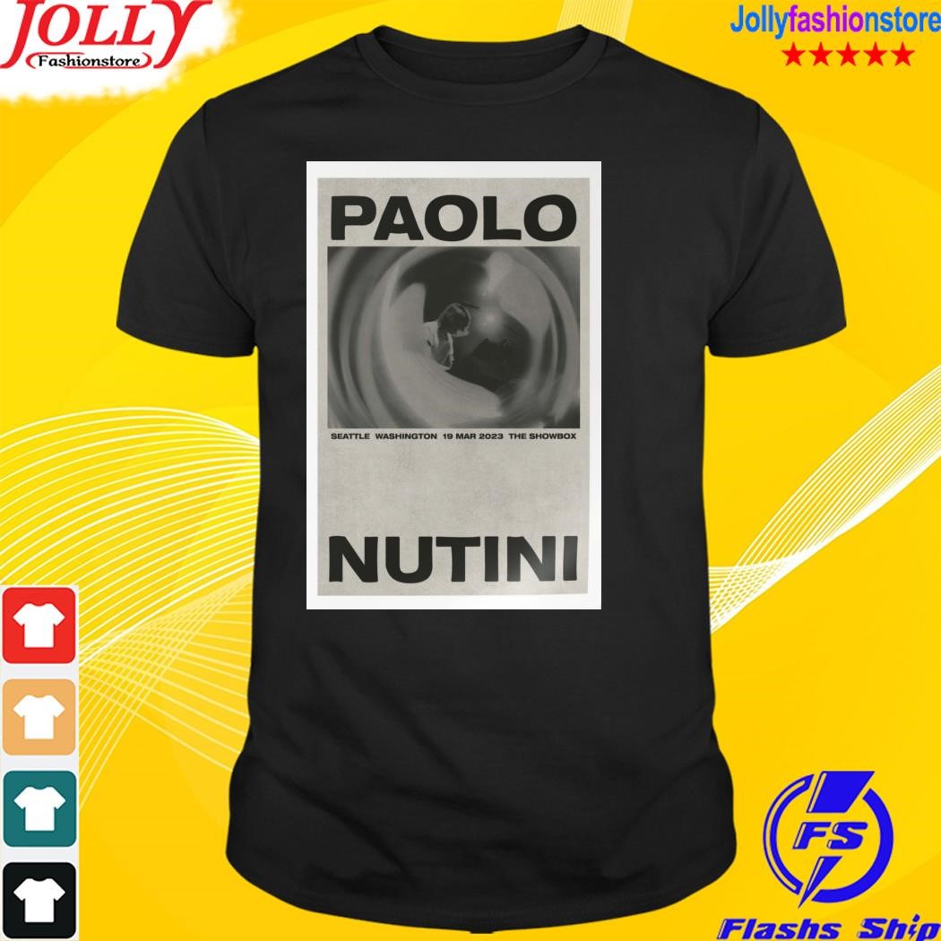 Paolo nutinI march 19 2023 Seattle Washington the showbox poster shirt