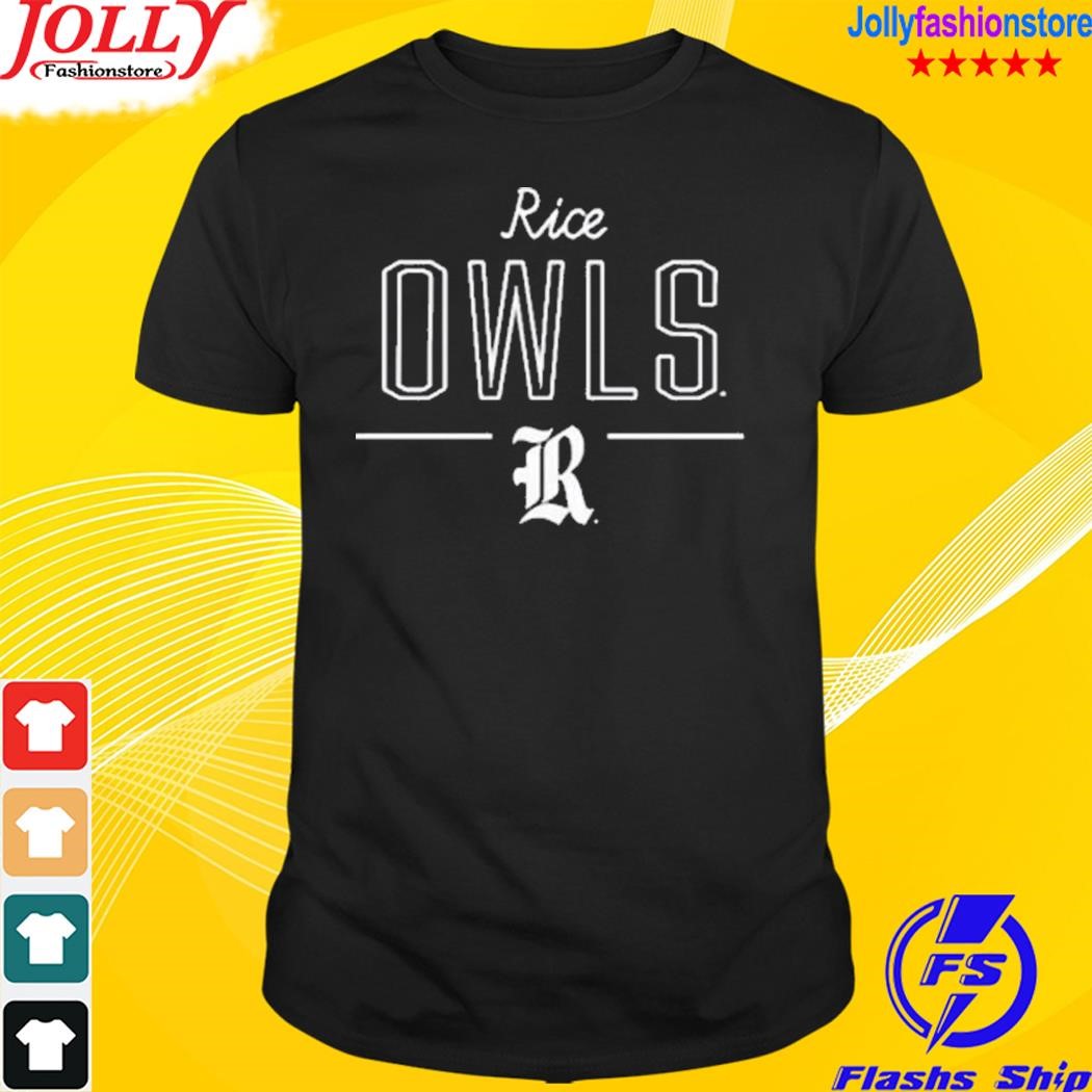 Rice owls blue amplifier T-shirt