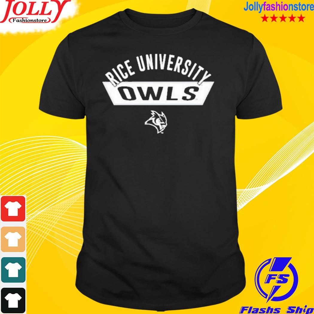 Rice owls university blue amplifier navy T-shirt