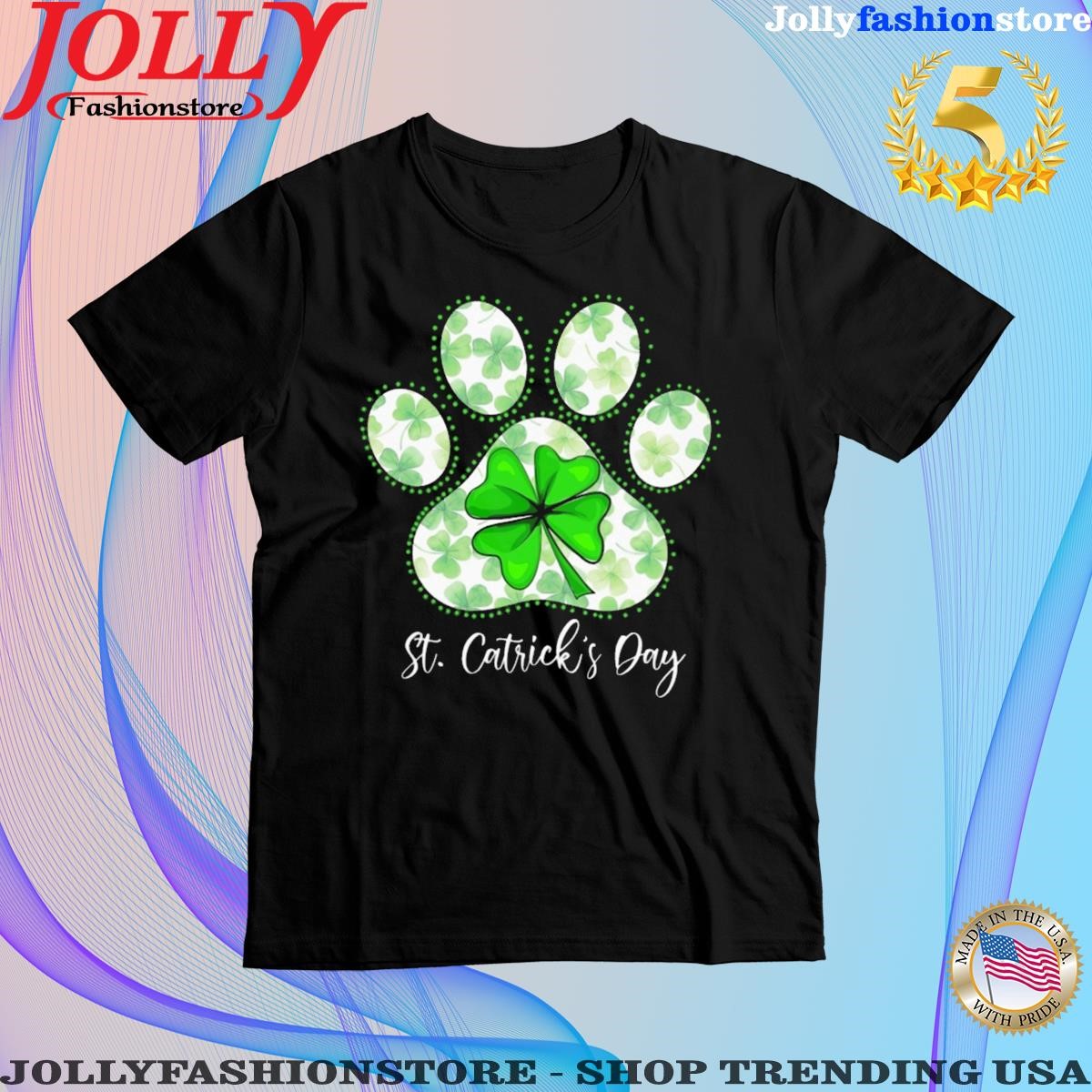 St patrick's day catshoe lucky charm cat T-shirt