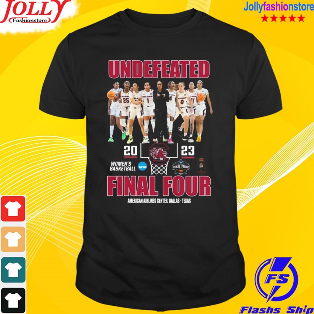 Undefeated 2023 women's basketball final four American airlines center Dallas Texas T-shirt