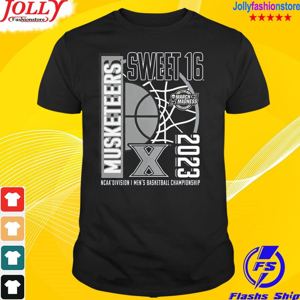 Xavier musketeers 2023 ncaa men's basketball tournament march madness sweet 16 shirt