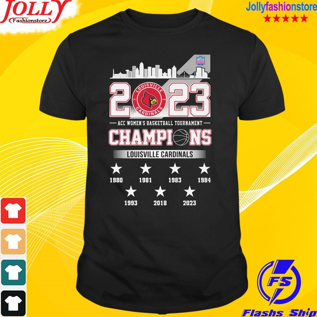2023 acc women's basketball tournament champions louisville cardinals T-shirt
