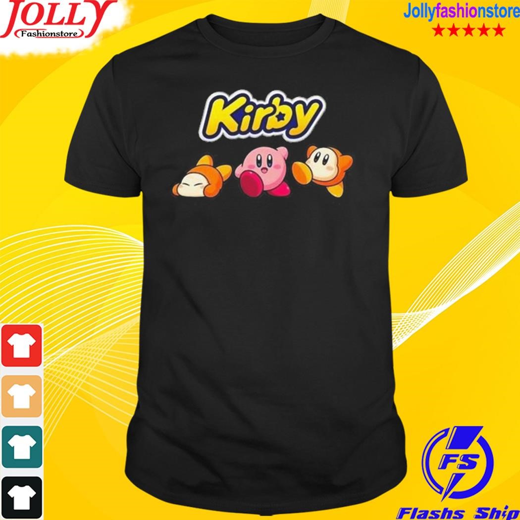 Kirby and waddle dee logo girls shirt
