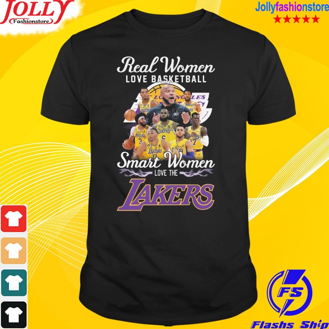 Los angeles Lakers love basketball smart women love the champions signatures T-shirt