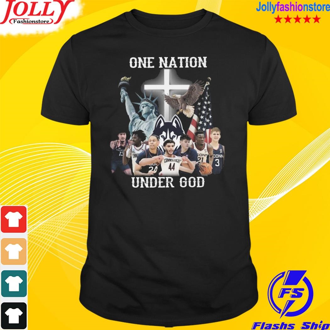 One nation under god uconn huskies shirt