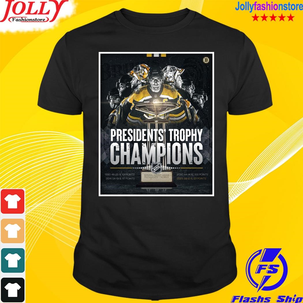 Presidents trophy champions nhl Boston Bruins home ice secured decor poster shirt