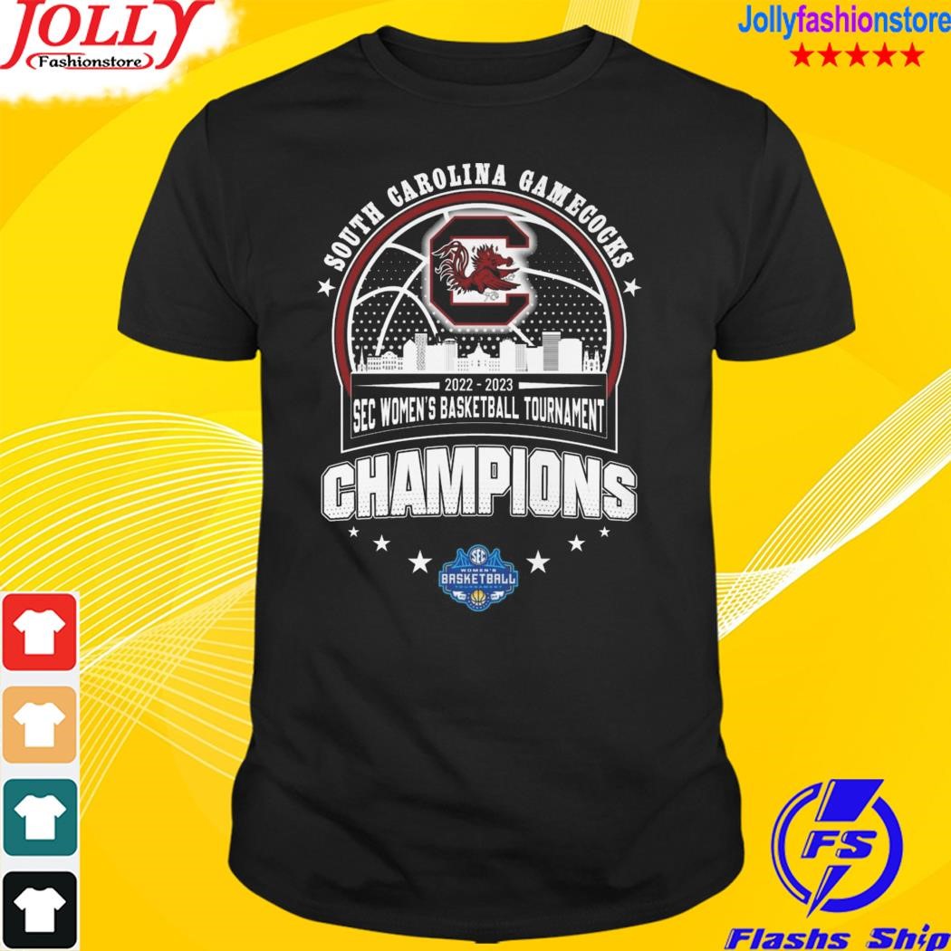South carolina gamecocks 2022 2023 sec women's basketball tournament champions T-shirt