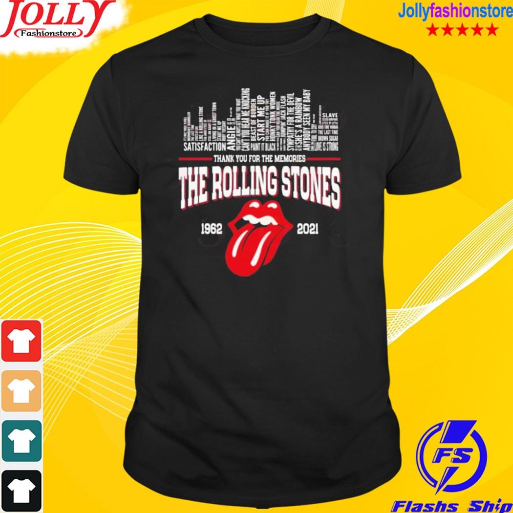 Thank you for the memories the rolling stones 1962 2021 shirt