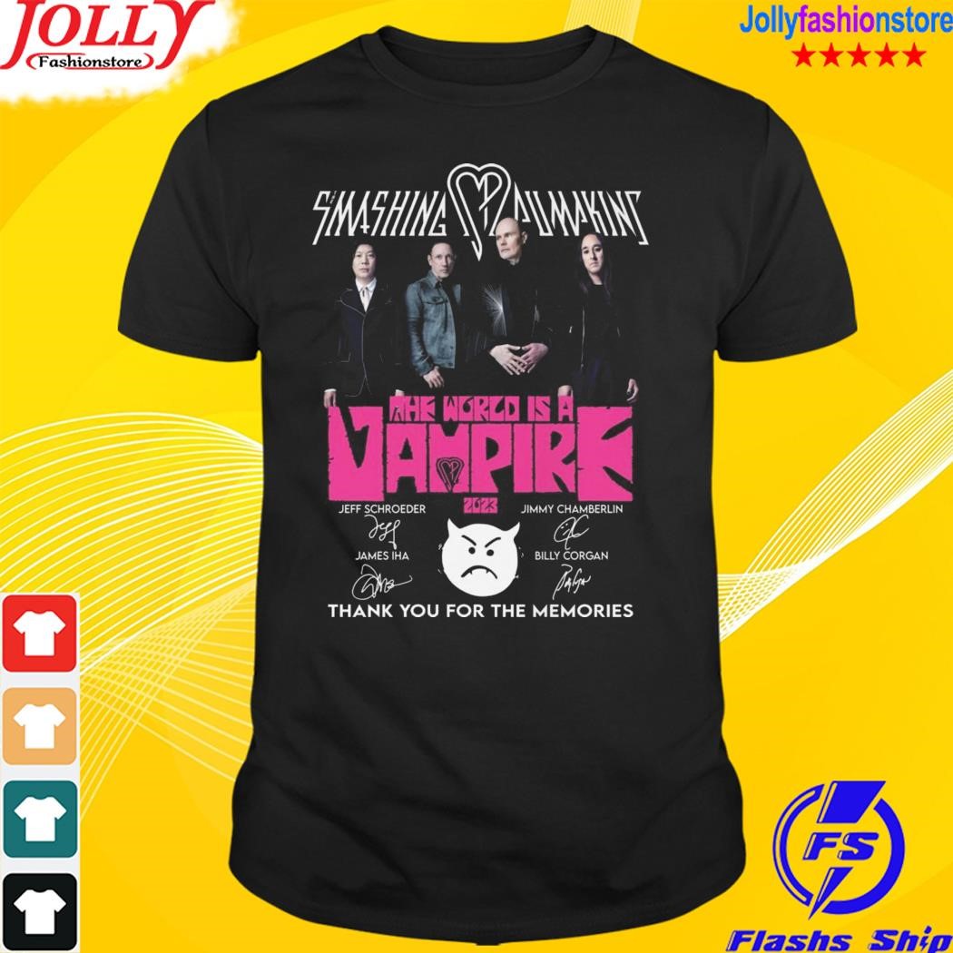 The world is a vampire 2023 thank you for the memories signature shirt