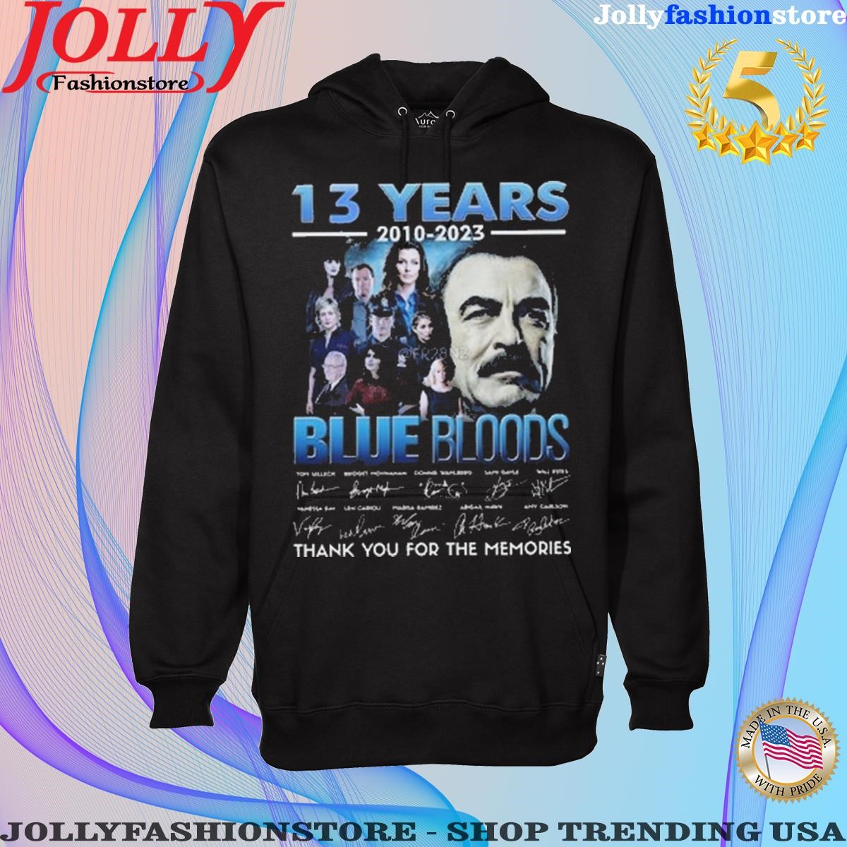 13 years 2010 2023 blue bloods thank you for the memories signatures Hoodie shirt.png