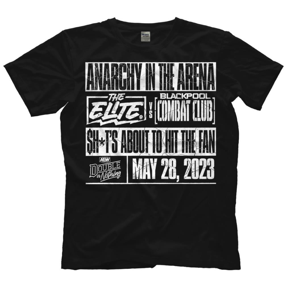 Aew double or nothing 2023 anarchy in the arena the elite vs blackpool combat club T-shirt