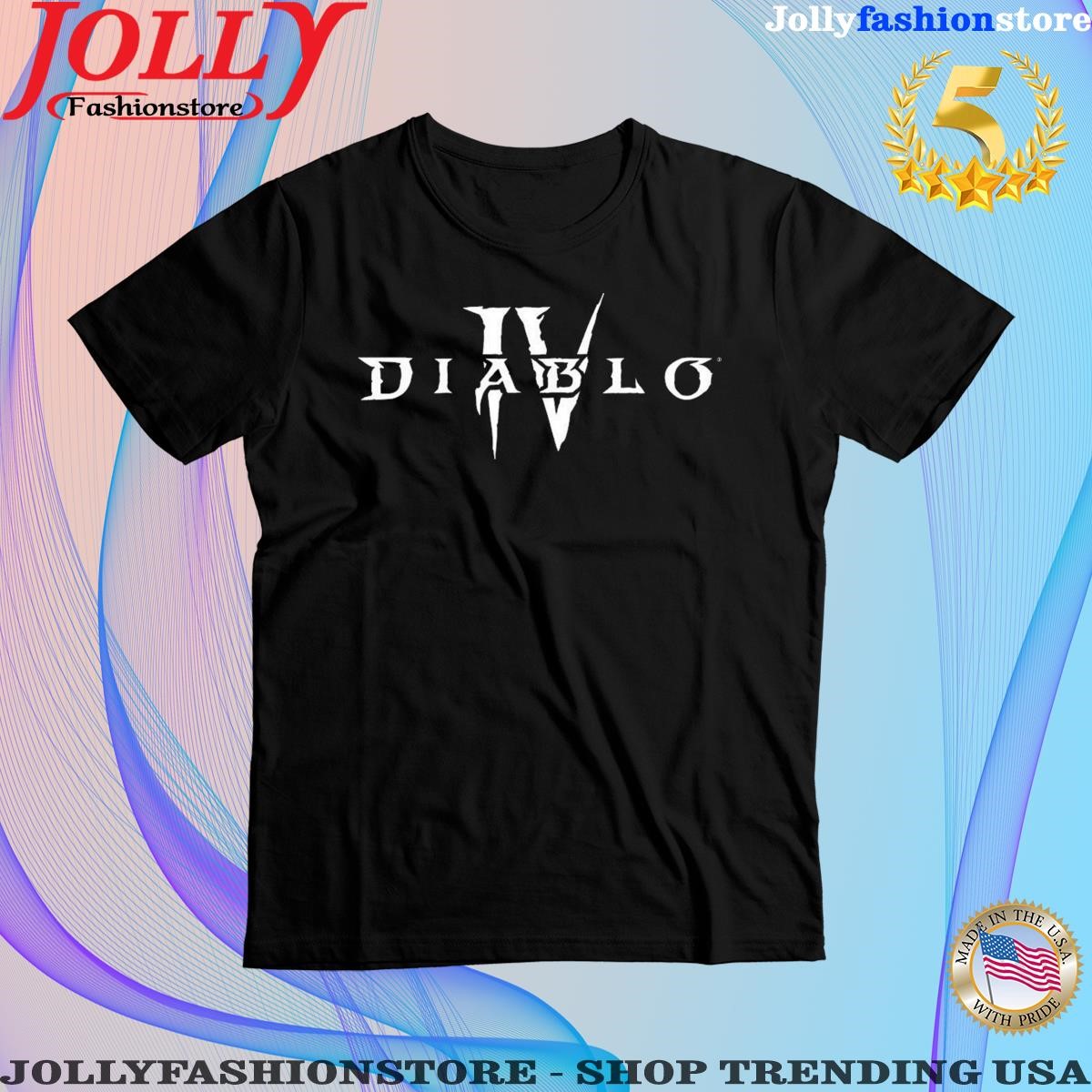 Diablo iv white core logo shirt