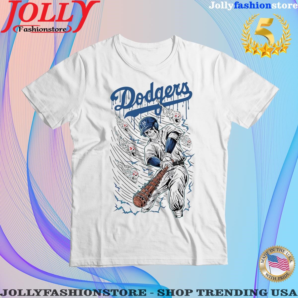 Los angeles Dodgers mlb skeleton Shirt