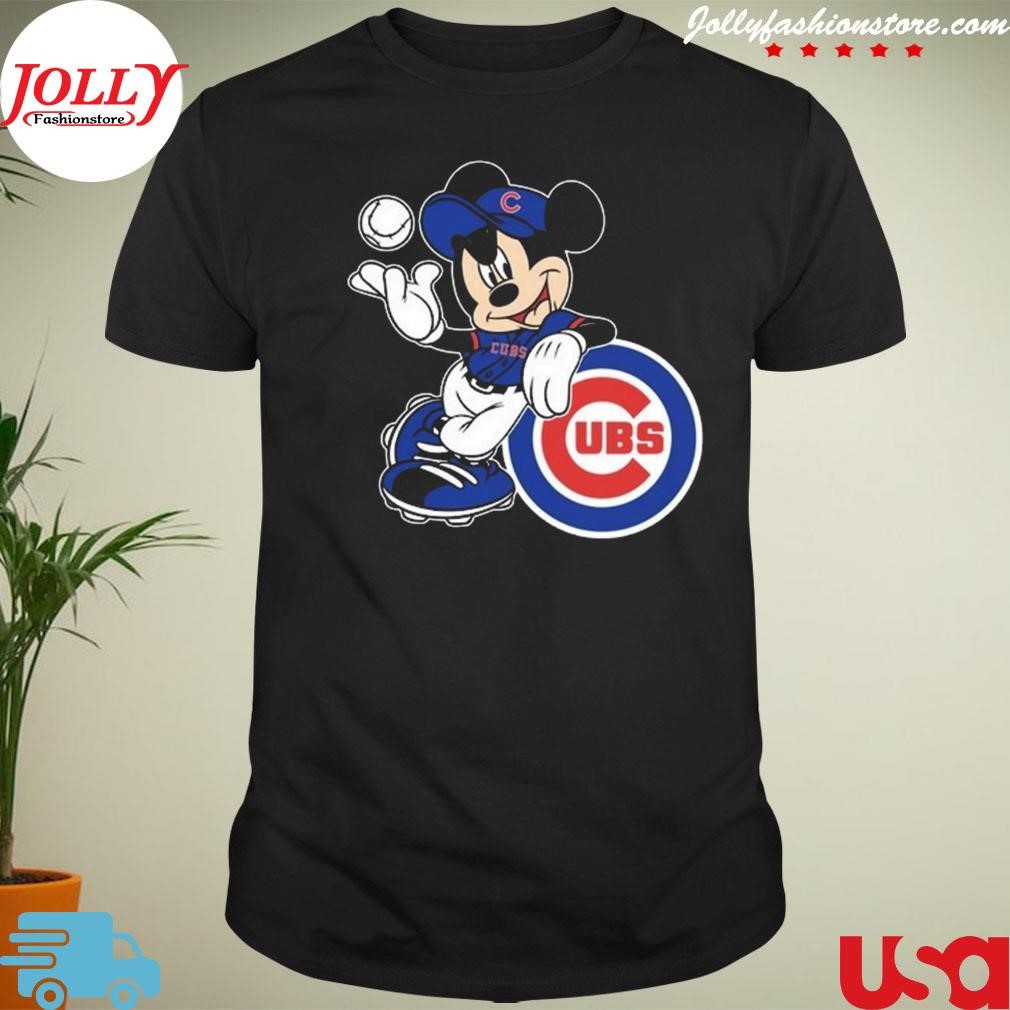 New trending mickey mouse Chicago Cubs baseball Shirt
