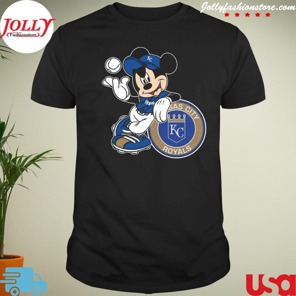 New trending mickey mouse Kansas city royals baseball Shirt