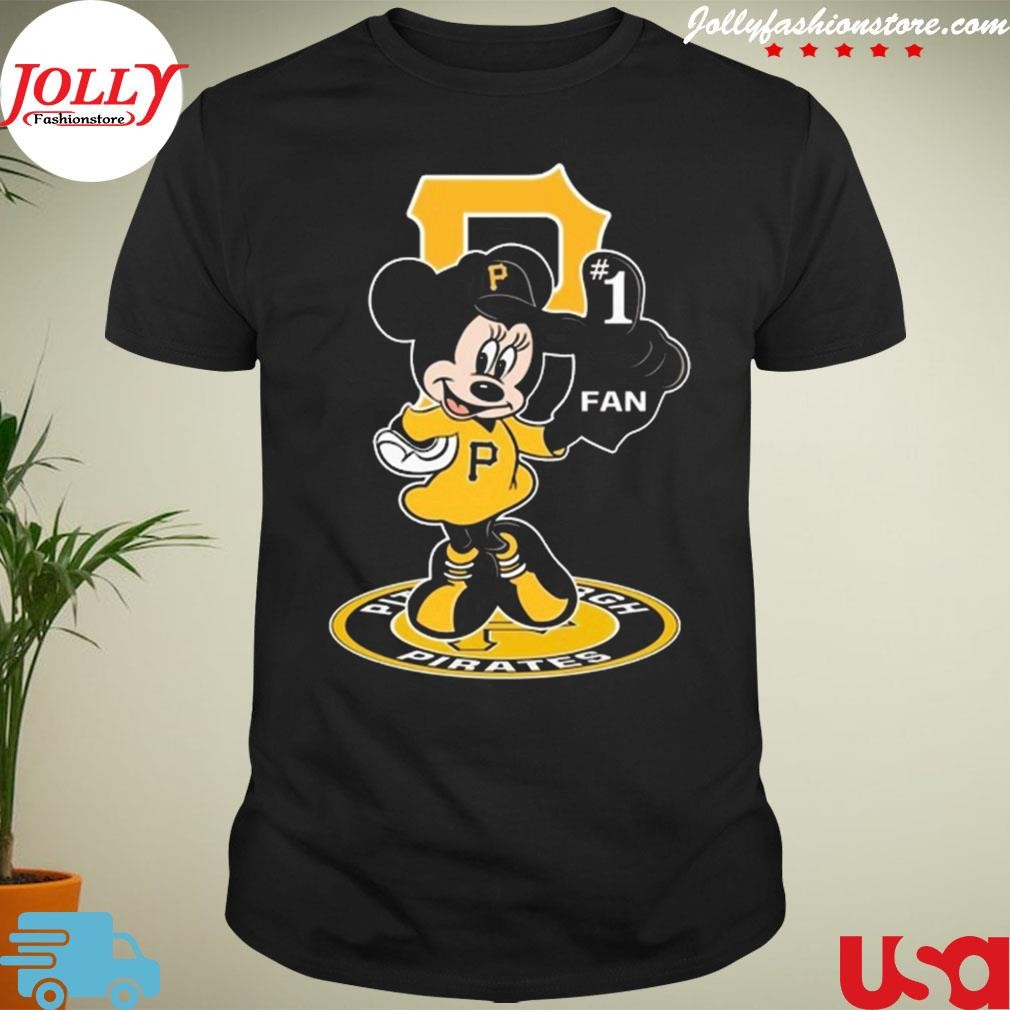 New trending mickey mouse Pittsburgh pirates fan 1 baseball Shirt