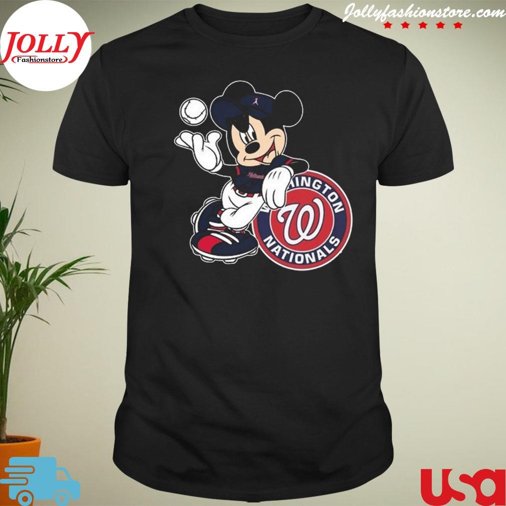 New trending mickey mouse Washington nationals baseball Shirt