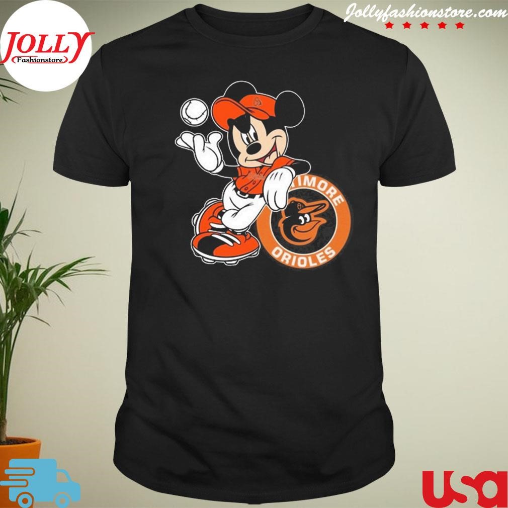 New trending mickey mouse baltimore orioles baseball Shirt