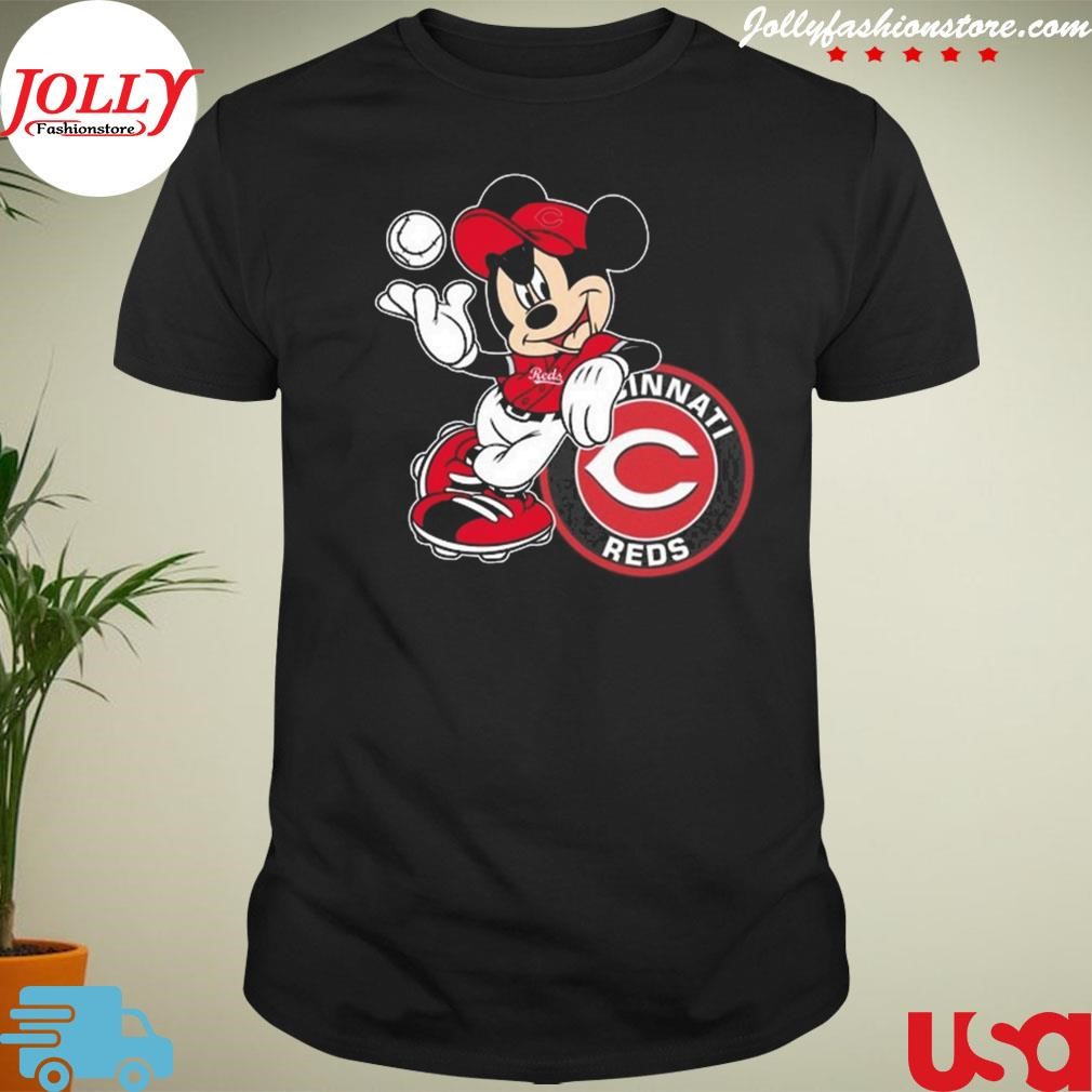 New trending mickey mouse cincinnatI reds baseball Shirt