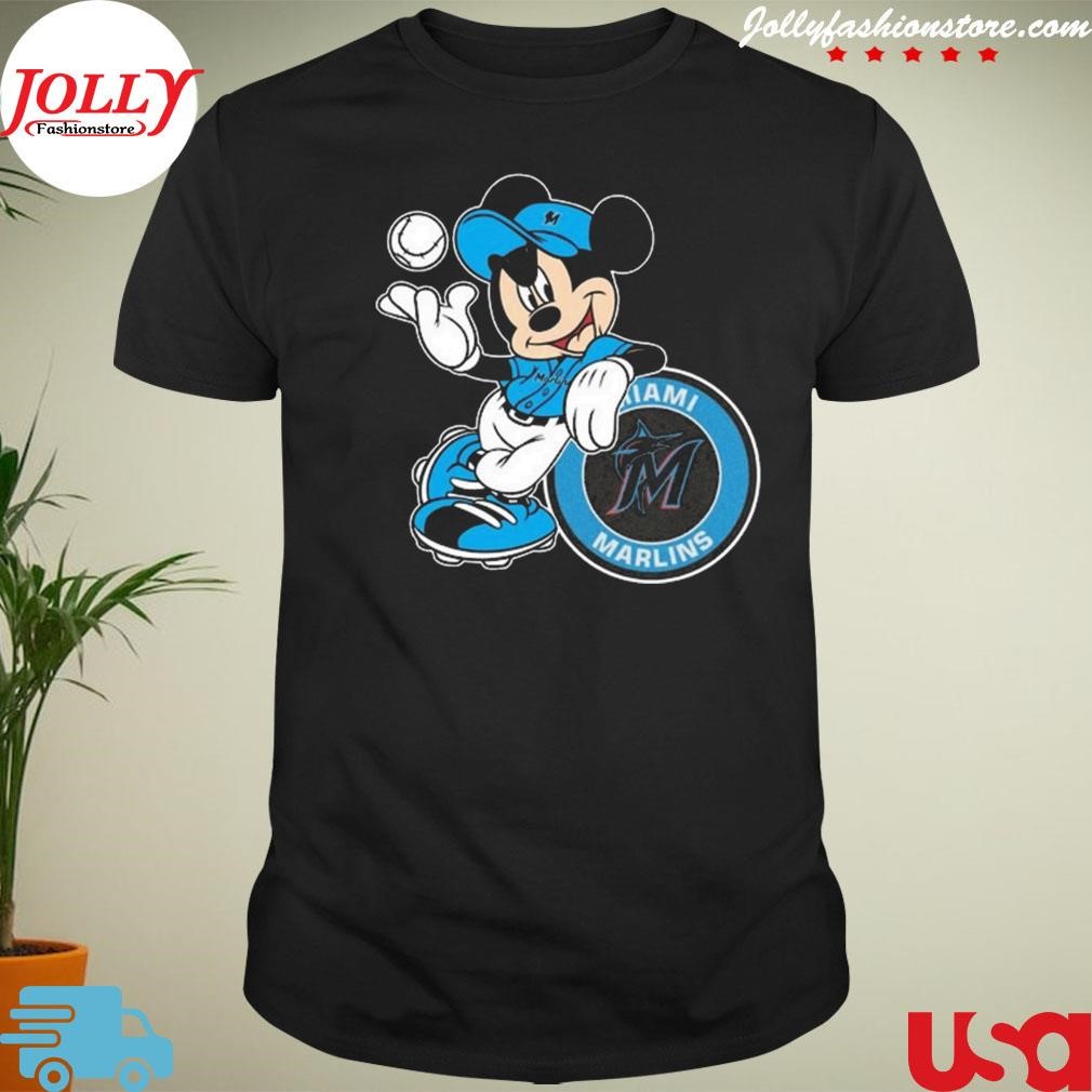 New trending mickey mouse miamI marlins baseball Shirt