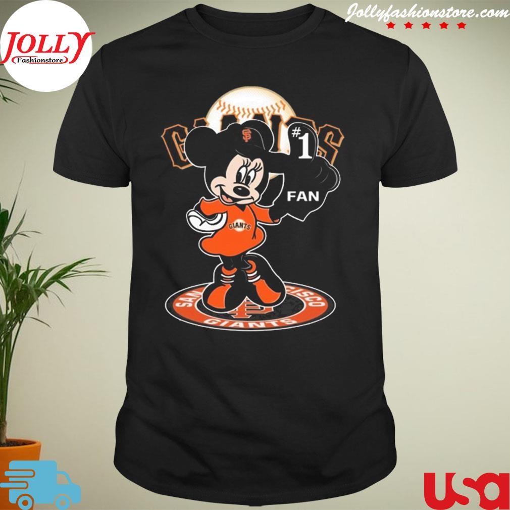 New trending mickey mouse san francisco giants fan 1 baseball Shirt