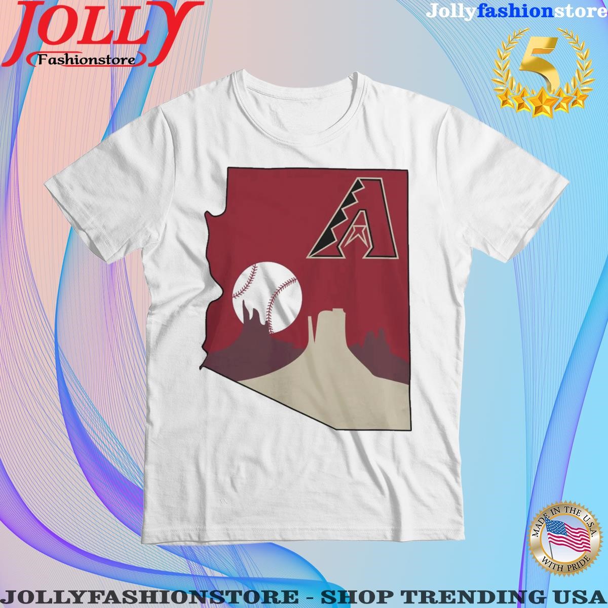 Official arizona Diamondbacks Fanatics Branded Iconic Bring It Logo T-Shirt